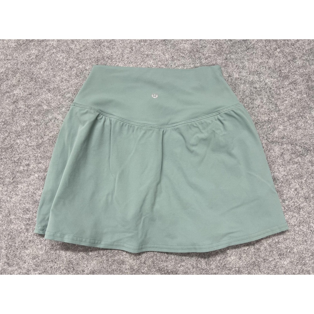 Lululemon Align High Rise Skirt Womens 6 Green Athletic Lined Tennis LW8ALWS - Picture 3 of 8